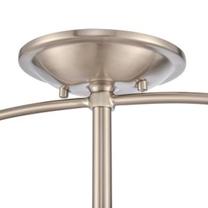 Wentworth 17'' Wide 3-Light Semi Flush Mount - Brushed Nickel 6