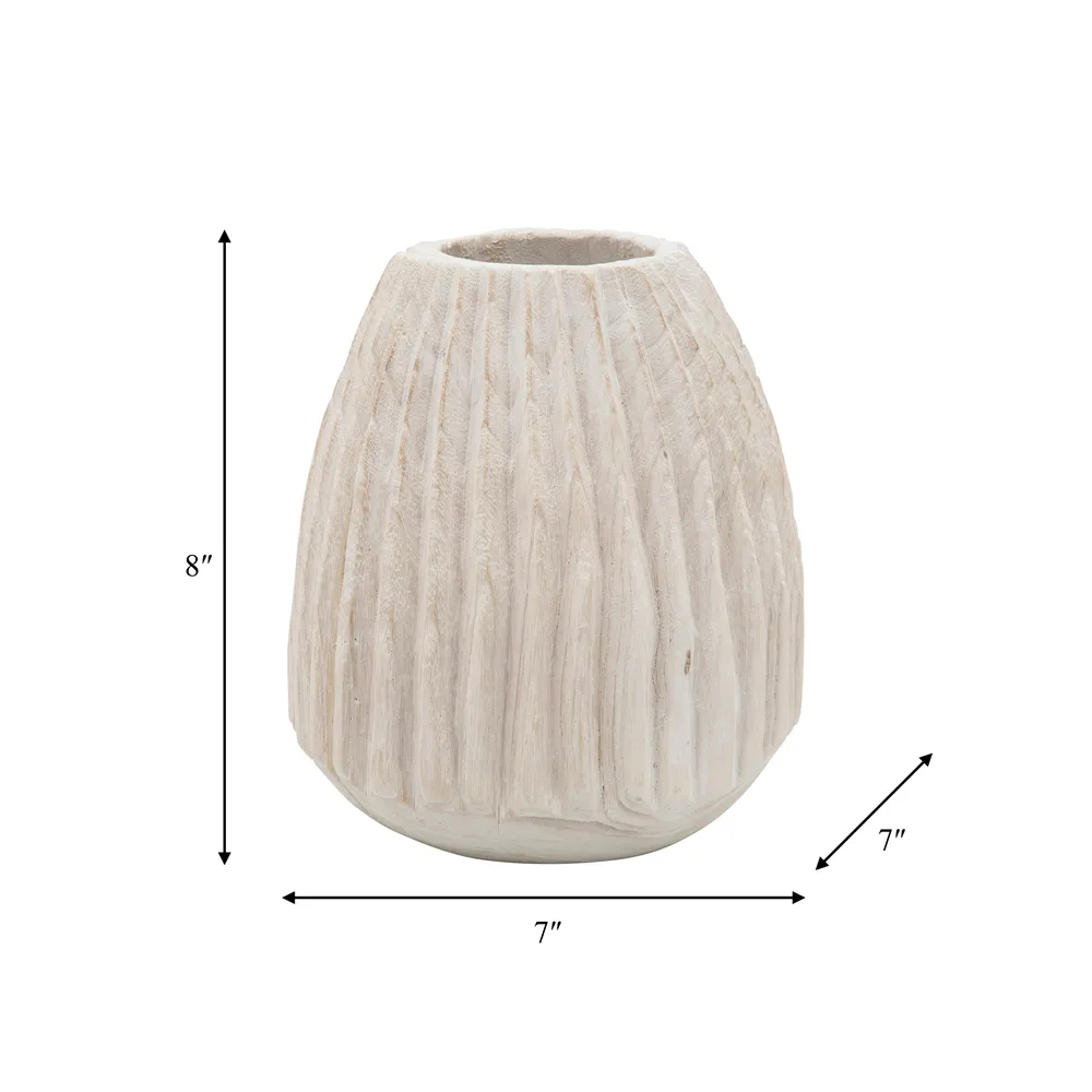 WESTONGATE WHITE VASE 9 (IN)
