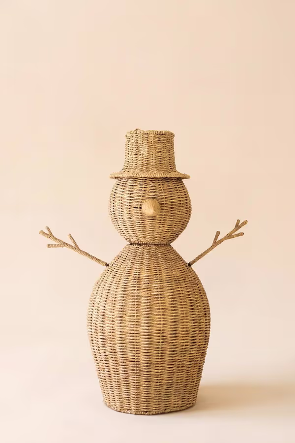 Woven Vine Snowman