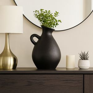 WESTONCLIFF BLACK VASE 18 (IN) 12