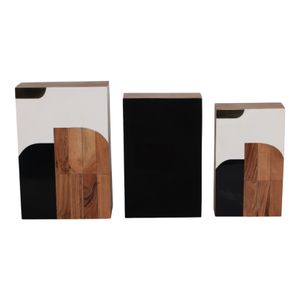 MAEBEACH SET OF 3 BROWN BOXES 4 (IN) 8