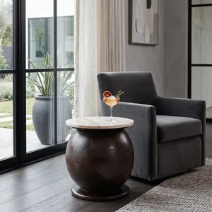 BRADENWICK BROWN TABLE 17 (IN) 10
