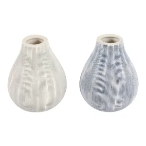 HARKENTON SET OF 2 BLUE VASES 5 (IN) 5