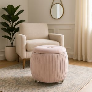 HENLEYFORD PINK STOOL 18 (IN) 2