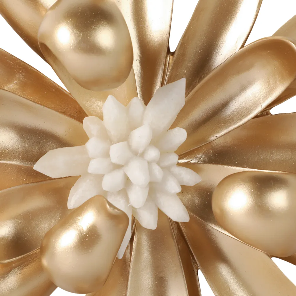 ELLENGROVE SET OF 3 GOLD WALL SCULPTURES 16 (IN)