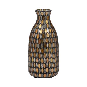 WALTONOAK BRONZE GLASS VASE 9 (IN) 3