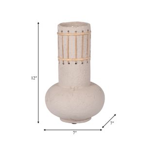 ARLENMILL IVORY VASE 12 (IN) 8