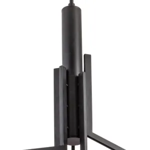 Stripe 31.75'' Wide 10-Light Chandelier - Matte Black 3