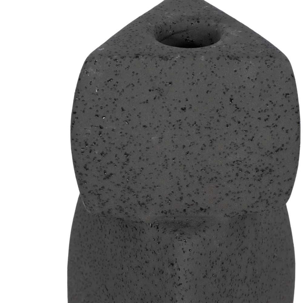 ENNISVALE BLACK CANDLE HOLDER 9 (IN)