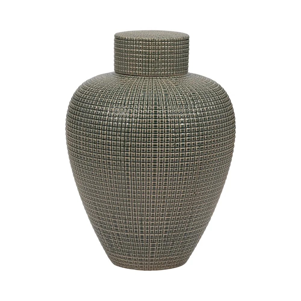 ELTONRIDGE GREEN VASE 15 (IN)