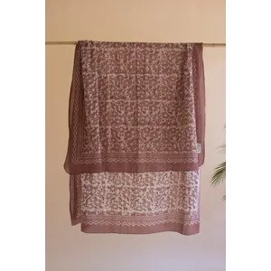 Set of 4 Mudblock-Printed Scarves 3