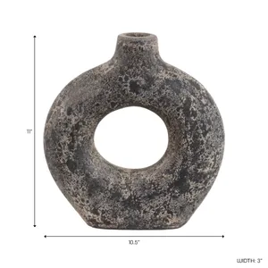 COVEDALE BLACK VASE 11 (IN) 10