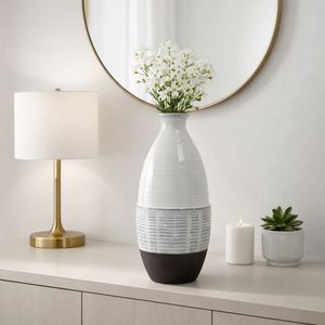 DALEYWICK GRAY VASE 18 (IN) 12
