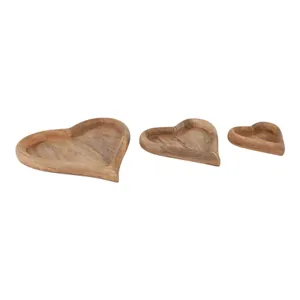 ISLESIDE SET OF 3 BROWN WOOD 2 (IN) 9