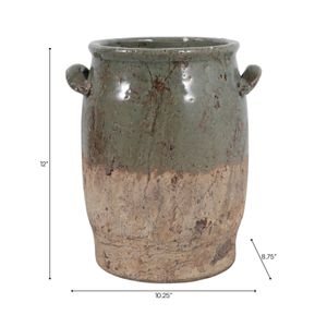EVANDERWICK GREEN VASE 12 (IN) 10