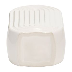 ELTONLAND WHITE VASE 9 (IN) 8