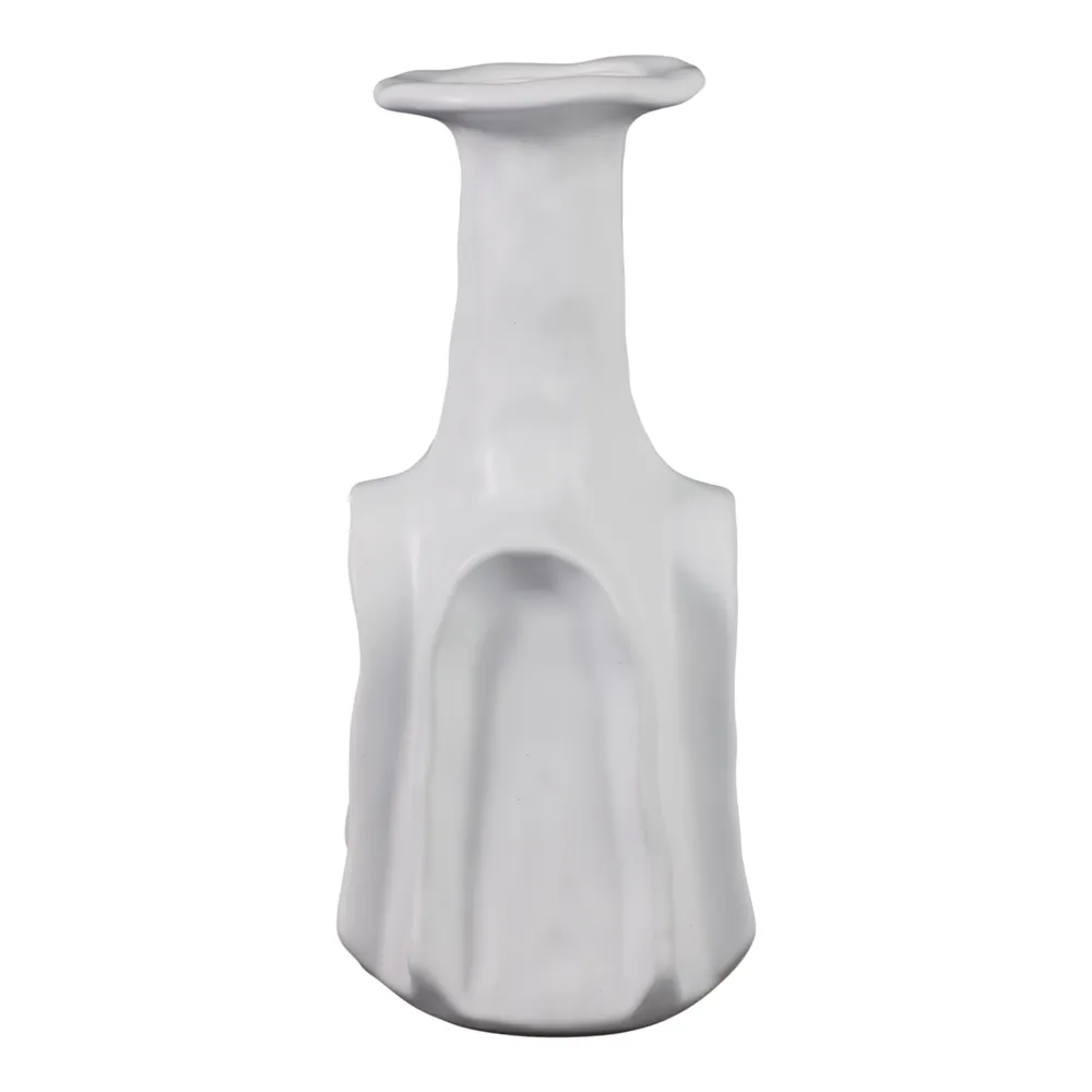DAWSONWELL WHITE VASE 14 (IN)