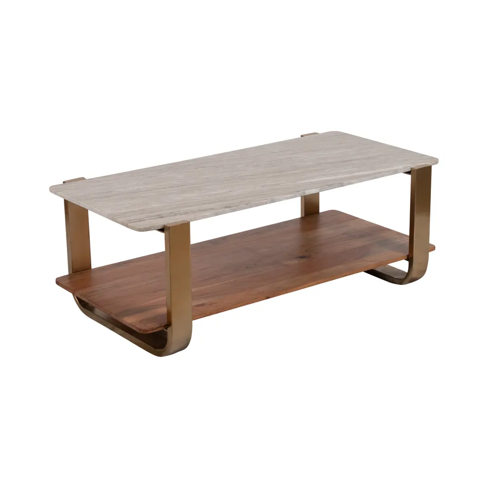 SARAHMORE GOLD COFFEE TABLE 17 (IN)