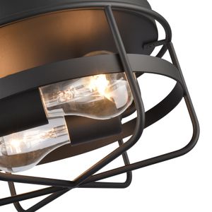 Gael 10'' Wide 2-Light Flush Mount - Matte Black 5