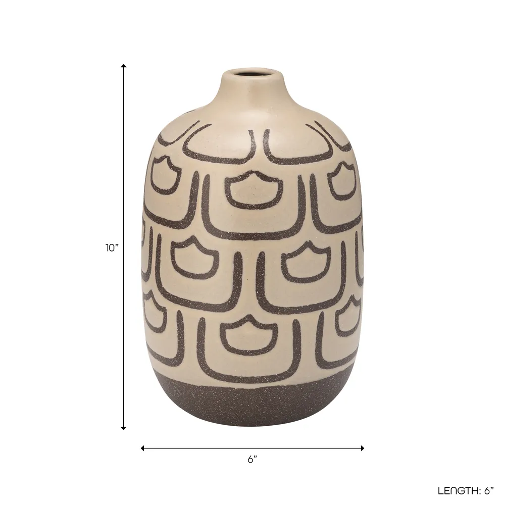 BARLOWBEACH IVORY VASE 10 (IN)