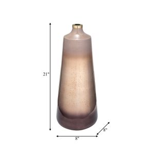 BRYNBURN GOLD GLASS VASE 21 (IN) 8