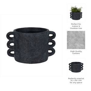 ARLOWHAVEN BLACK PLANTER 8 (IN) 9