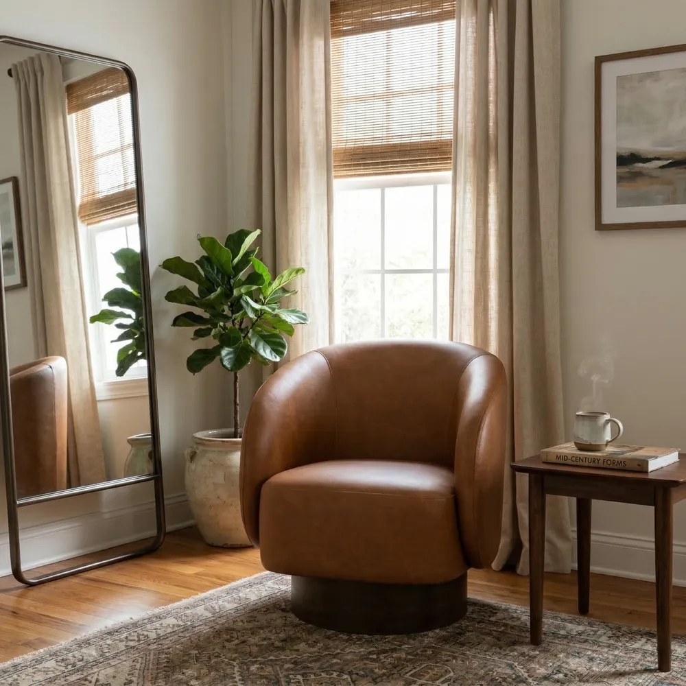 LEOWICK BROWN CHAIR 33 (IN)