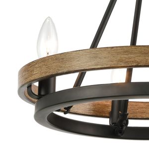 Ramsey 16'' Wide 4-Light Chandelier - Matte Black 3