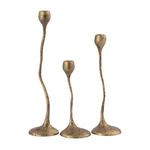Rosen Candleholder - Set of 3 Brass 2