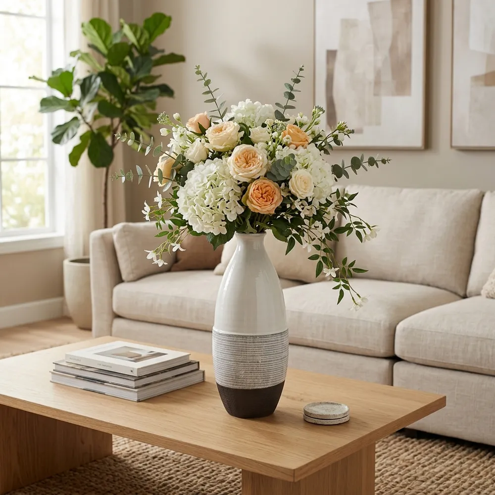 DALEYWICK GRAY VASE 22 (IN)