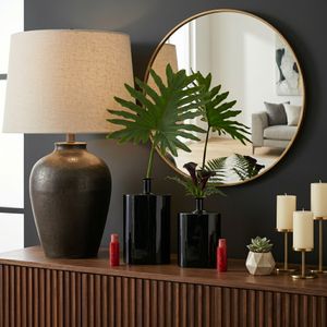 BELDENMORE SET OF 2 BLACK JARS 14 (IN) 10