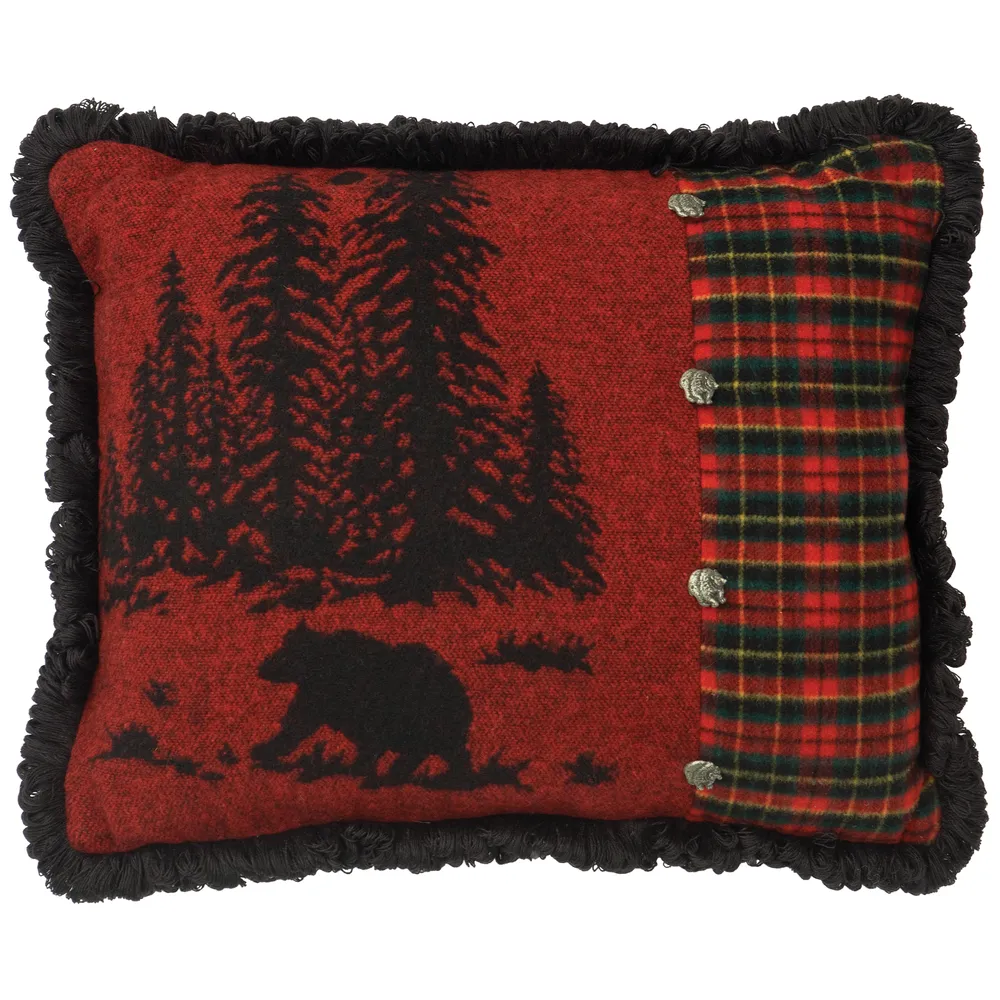 Wooded River Bear - Décor Pillow - 16x20