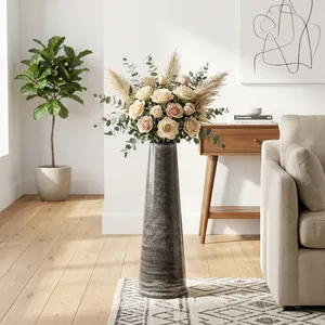 PEARLWOOD BLACK VASE 28 (IN) 2
