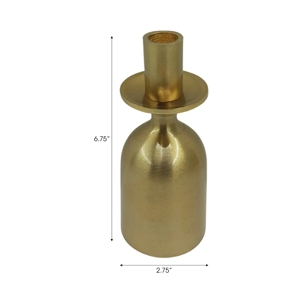 KIRBYWICK GOLD CANDLE HOLDER 7 (IN)