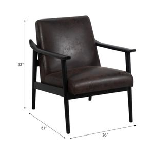 GERBERWORTH BLACK CHAIR 33 (IN) 9