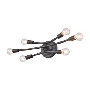 Xavier 19.75'' Wide 6-Light Vanity Light - Matte Black 5