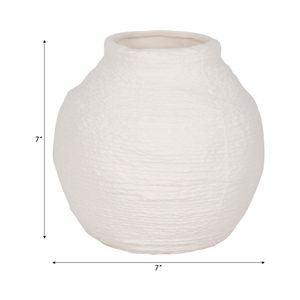 DENNINGHOLM WHITE VASE 7 (IN) 9