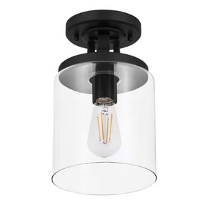 Melina 6.75'' Wide 1-Light Flush Mount - Matte Black 1