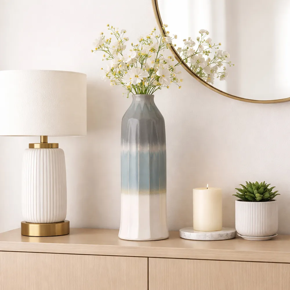 CARVERPORT BLUE VASE 20 (IN)