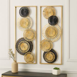GRADYPARK SET OF 2 GOLD METAL WALL 32 (IN) 10