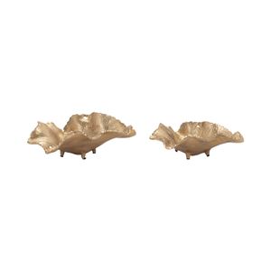 HAWLEYPORT SET OF 2 GOLD BOWLS 5 (IN) 1