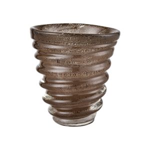 Metcalf Vase - Small Bubbled Brown 1
