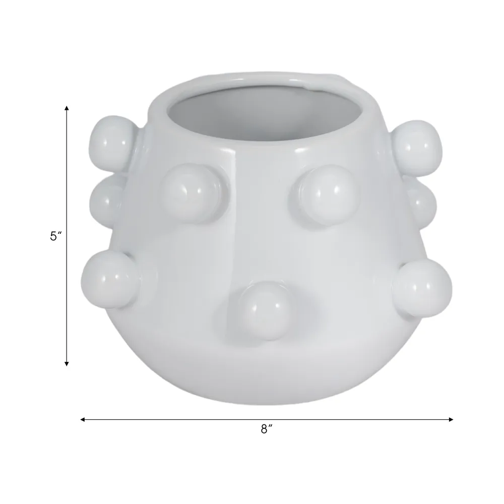 NELSONHAM WHITE PLANTER 5 (IN)