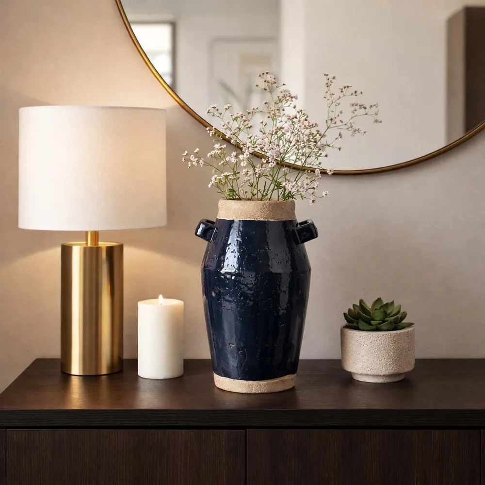CLYDELAND BLUE VASE 14 (IN)