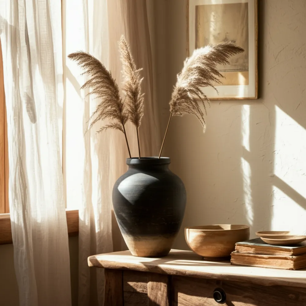 HAWLEYWORTH BROWN VASE 11 (IN)