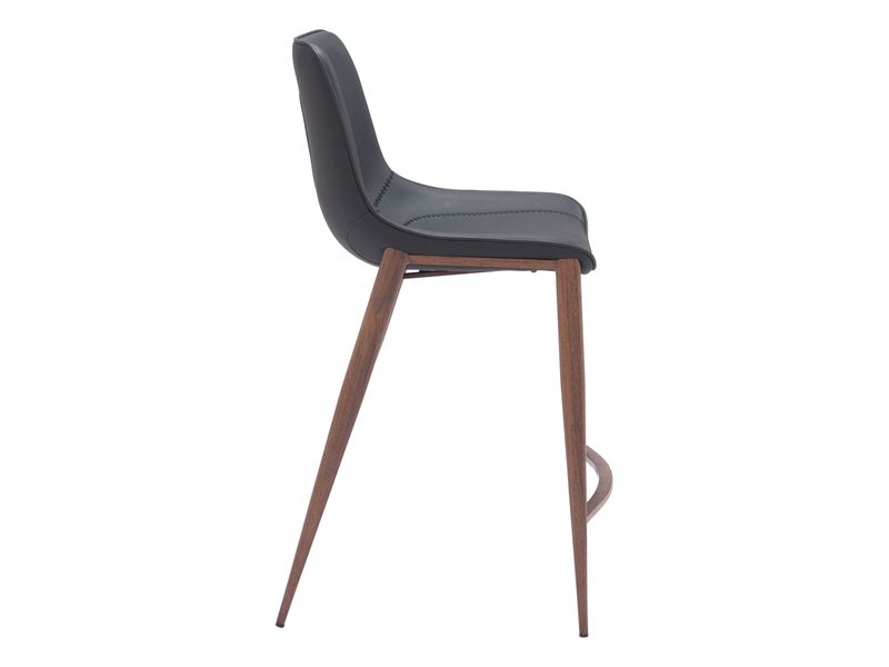 Magnus Counter Stool Black & Walnut 3