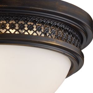 Georgia 13'' Wide 2-Light Flush Mount - Deep Rust 4