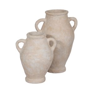 NATESTONE WHITE VASE 31 (IN) 7