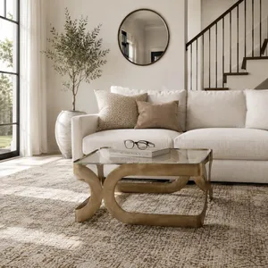EMMETVIEW GOLD COFFEE TABLE 15 (IN) 11