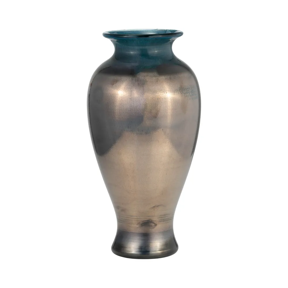 KNOXWICK BLUE GLASS VASE 12 (IN)